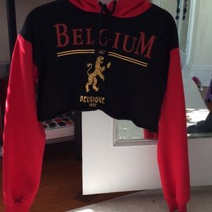 belgium 1892 cropped sweatshirt ❤️